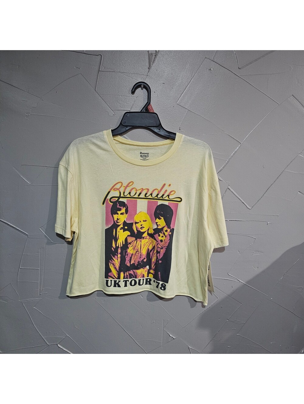 Blondie UK Tour 78 Graphic T Shirt Yellow Medium